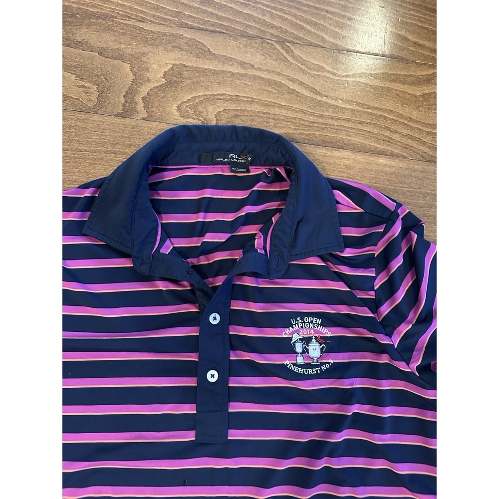 RLX Ralph‎ Lauren Men Golf Polo Shirt 2014 M Pinehurst No 2 US Open Championship